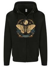 An Astral Butterfly Mens Zip Up Hoodie
