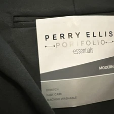 Perry Ellis Portfolio Men 36/29 Modern Fit  Pant EasyCare Charcoal New (FREESHIP