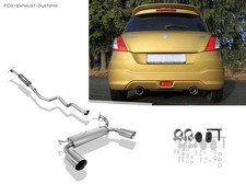  Duplex Komplettanlage Suzuki Swift 4 FZ NZ 1.2 ab10 je 100mm doppelwandig