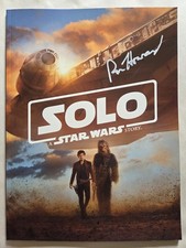 Star Wars Solo Japanese Movie Program Signed Director Ron Howard JSA COA