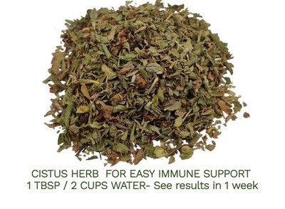 Wild Greek Cistus Incanus Dried Leaf RockRose Cretan leaf  2025 crop 450 gm 1 Lb