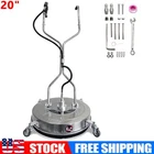 20" Pressure Washer Surface Cleaner Stainless Steel Dual Handle Surface Cleaner