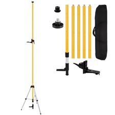 MUTOOP SP236YE Laser Level Pole Tripod Mount 12Ft/3.7M 1/4" & 5/8"