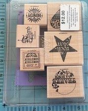 STAMPIN' UP Retired, Rare, Wood Rubber Stamps B101