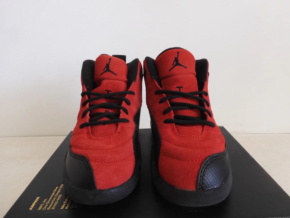 Nike Air Jordan 12 Retro (PS) Juego de Gripe Inverso Rojo Universitario Talla 12c [151186-602] Foto 4 de 4