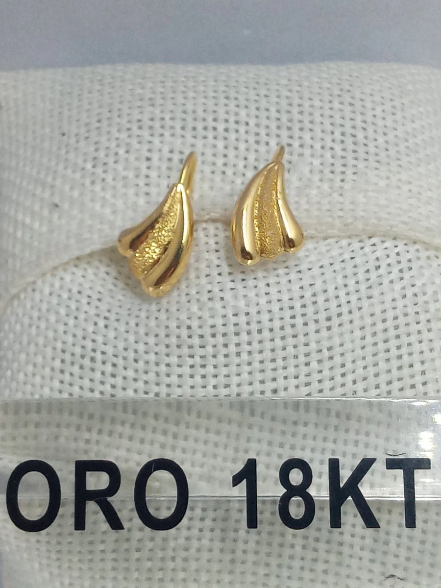 Orecchini In Oro 750 Placcato 18 Carati Grandi Creole 51 Mm - Foto 6