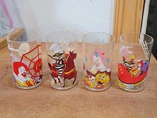 Set Of 4 McDonald's Plastic Cups 1990's