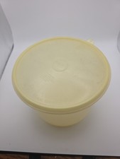 Vintage Tupperware Sheer Canister 265-10  Storage  10 Cups and lid 228-35