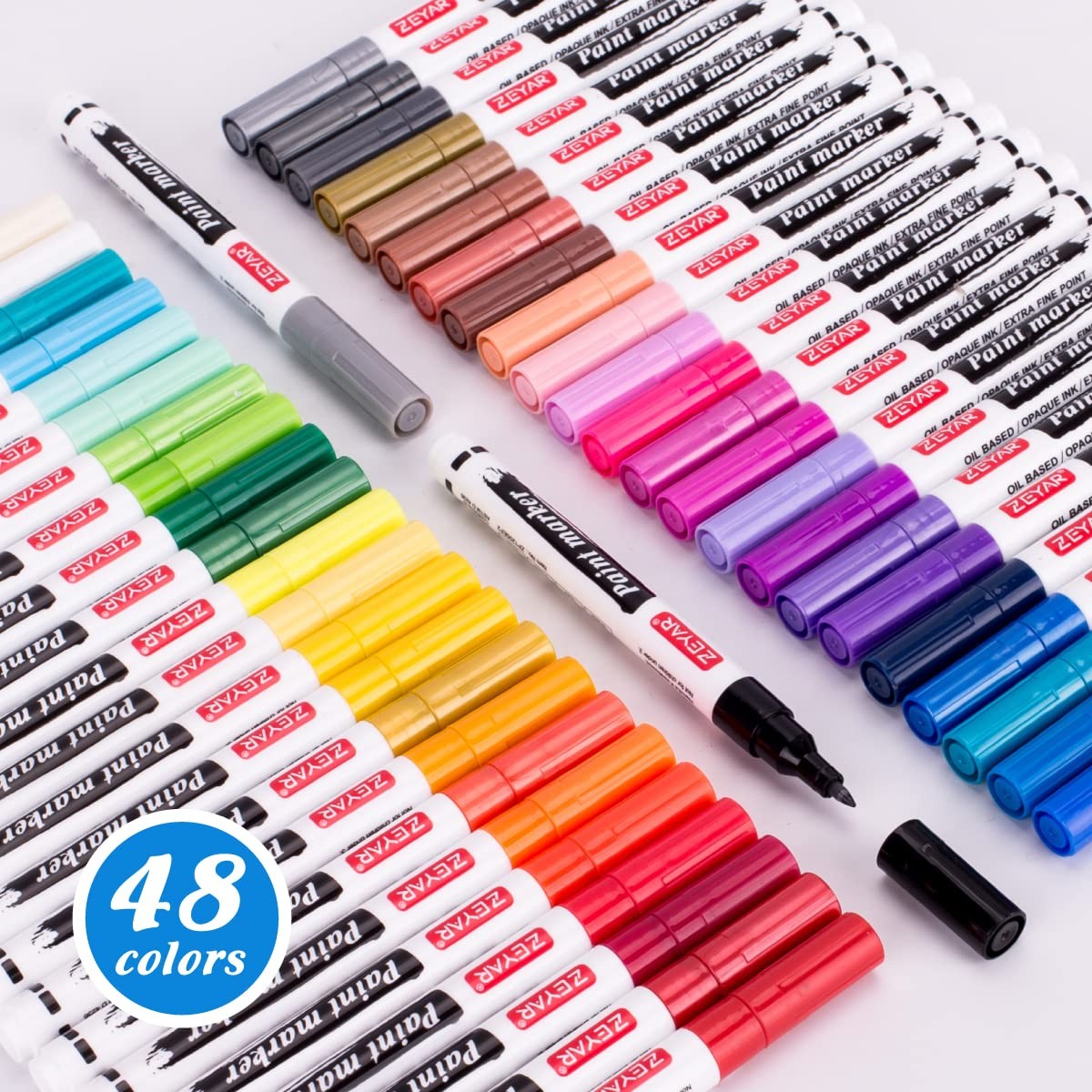 ZEYAR Oil-Based Paint Markers, Expert of Rock Painting, Extr