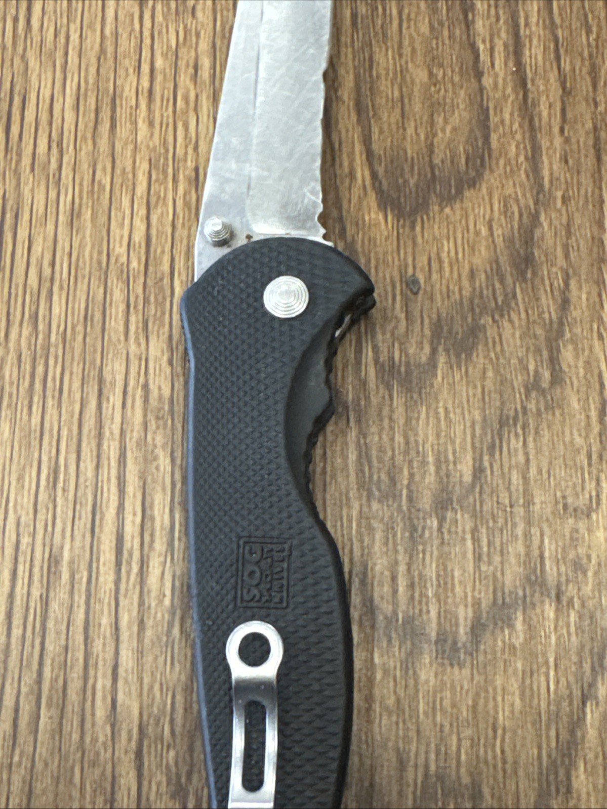 SOG Specialty Knives Flash II Serrated Combination Edge Lever Lock Assisted 