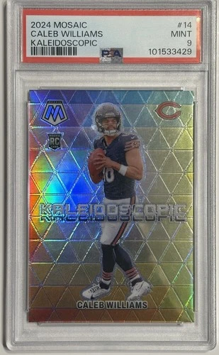 PSA9 - Caleb Williams Kaleidoscopic Case Hit!!! Rookie Year Panini Mosaic 2024!!