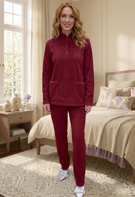 Women's Two Piece Fleece Pajamas Anti-Pilling Art. Flavia