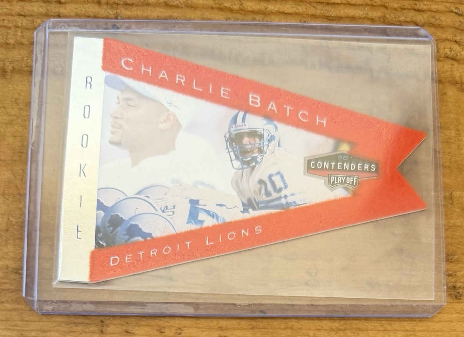 Charlie Batch Rookie RC Playoff Contenders #32 1998