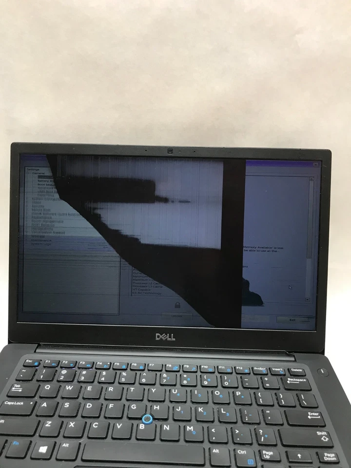 Dell Latitude 7490 14" Intel Core i5 NO RAM NO HDD/OS BIOS LOCK CRACKED Parts DW - Image 2 of 4