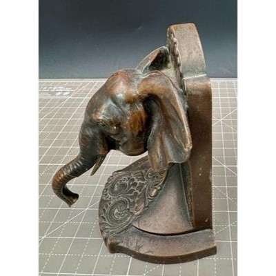 Vintage Elephant Bronze Bookend Jennings Brothers JB 1531