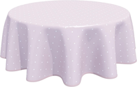 Wachstuch Tischdecke Abwaschbar Rund 140Cm Rosa Grau
