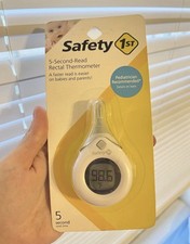 Safety 1st 5-Second Read Baby Rectal Thermometer Fast Digital - New Sealed