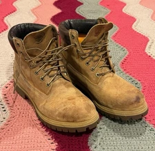 Timberland Classic Premium Waterproof Leather Boots Wheat Gold US 9 M