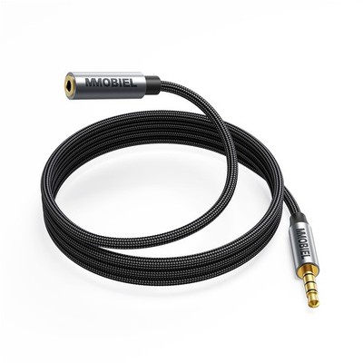 3.5mm Audio Male to Female Jack Aux Extension Cable Audio and Microphone - 3 ft