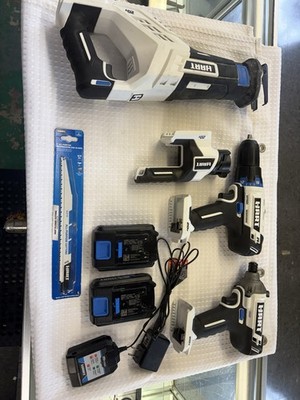 Hart Cordless Drill and Impact Driver Combo Kit Reciprocating Saw With 2 Batt