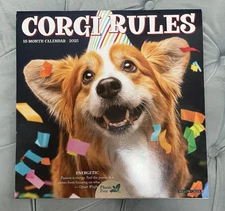 Corgi Rules 2025 12 X 12 Wall Calendar by Willow Creek Press