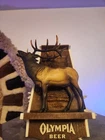 Vintage OLYMPIA Beer Wall Mount Sign Wildlife Series 3D ~ ELK