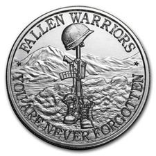 2 oz Silver Round - Battlefield Cross 80.32 per troy oz