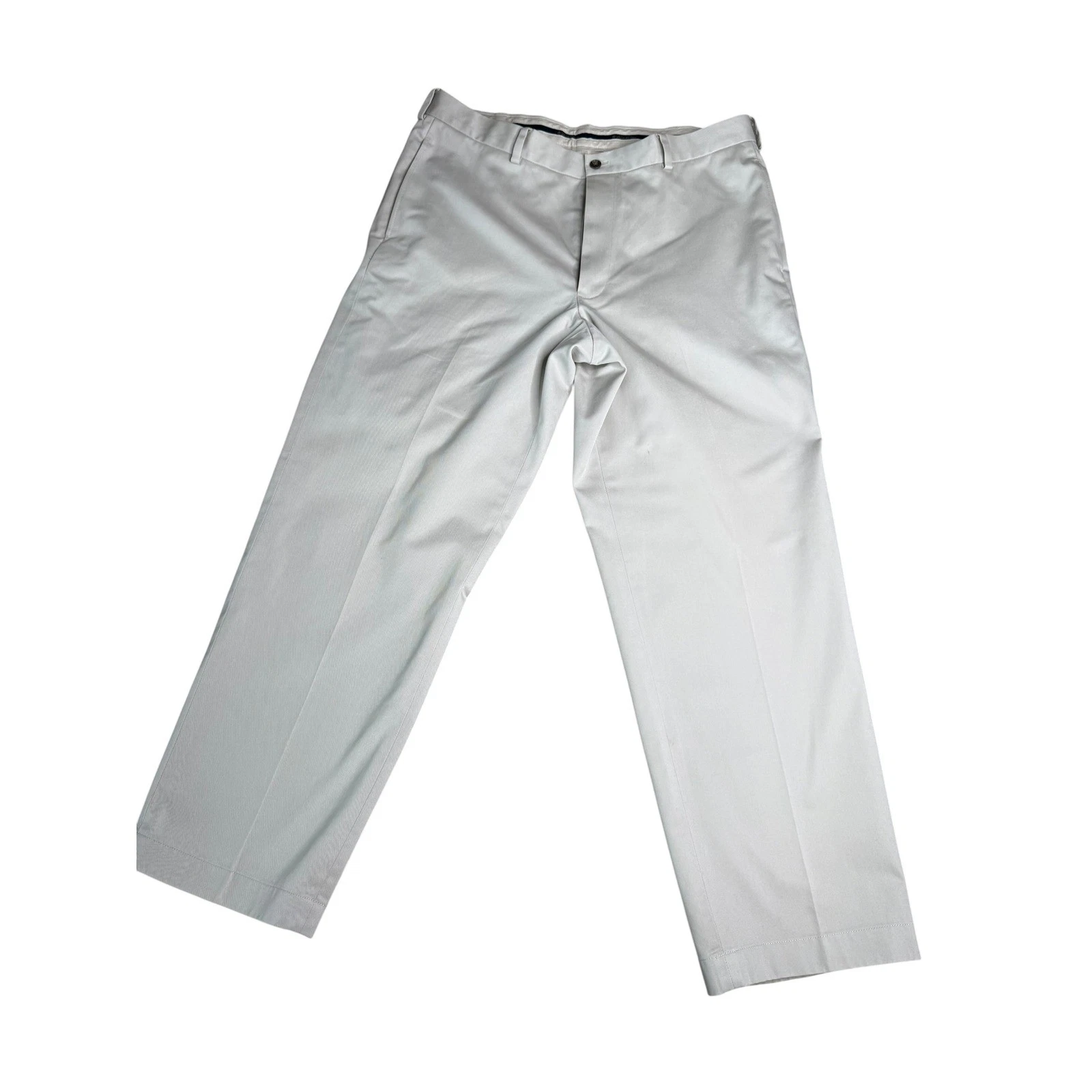 Brooks Brothers Hudson Advantage Chino Pants Mens W37 L30 Beige Cotton