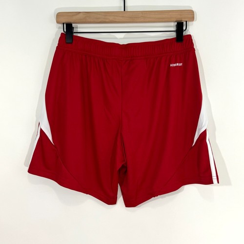 Adidas Tiro 24 Team Power Red White Women’s Size Small Regular Fit Soccer Shorts - Picture 3 of 9