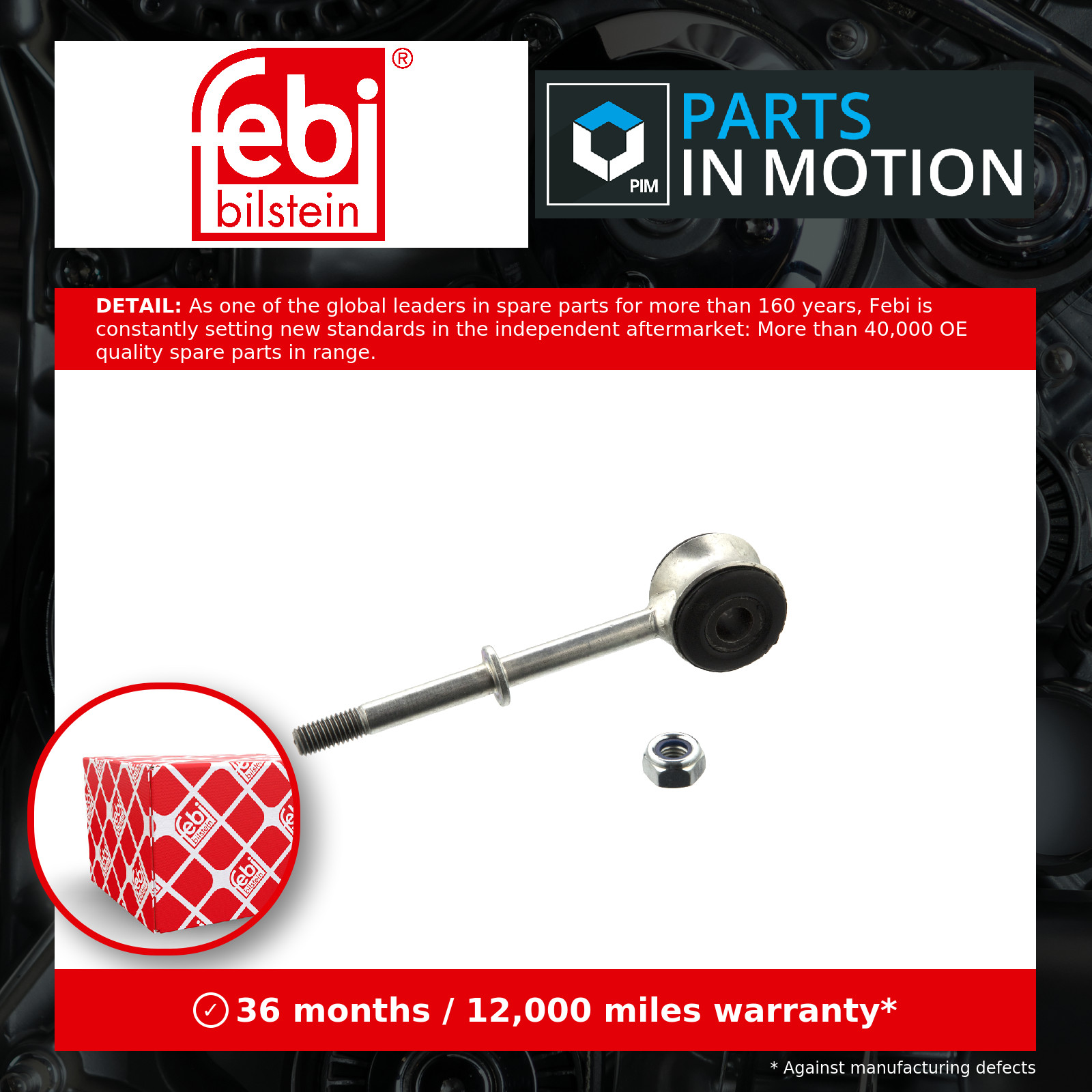 Anti Roll Bar Link fits VOLVO 740 2.3 Front Left or Right 84 to 92 Stabiliser - Image 5