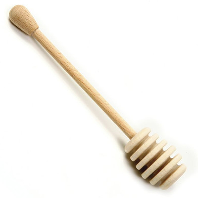 New 6'' Beachwood Wooden Honey Dipper / Dripper, Spoon Stick, Very High Quality