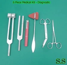 6 Piece Medical Kit - Diagnostic EMT Nursing Surgical EMS Student Paramedic