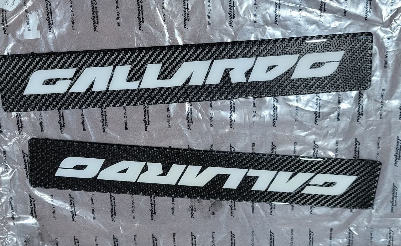 CUSTOM COLORS Carbon Fiber Lamborghini Gallardo threshold Door Sills