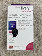 NEW  Lively Wearable2 Mobile Medical Alert Plus Step Tracker Fall Detection NEW