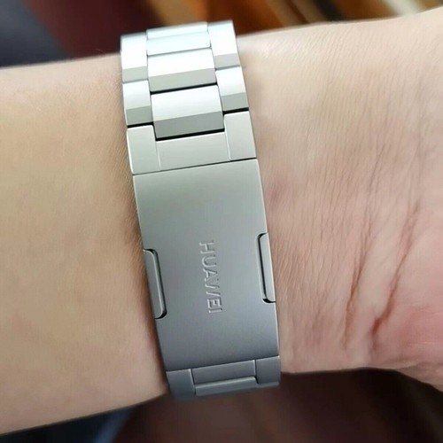 100% Original Huawei GT3 Pro Titanium Metal Watch Band Strap - 22mm Width - Foto 3 di 10
