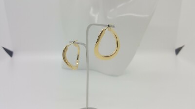 OHRRINGE MIT UNREGELMÄSSIGER FORM 750 GELBGOLD 18KT 3,4 GRAMM (5198) 