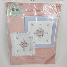 VTG 1988 Dimensions From The Heart Victorian Bouquet Embroidery Kit NOS
