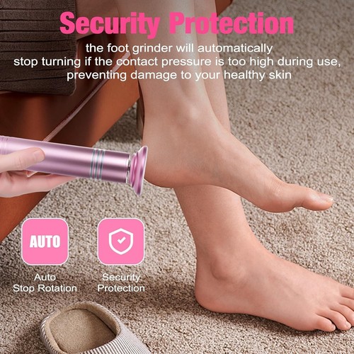 Electric Callus Remover for Feet-Professional Rechargeable Foot File with Adjust - Picture 6 of 8