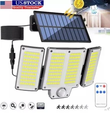 9900000lm LED Solar Street Lights Security Flood Lamp Motion Sensor Outdoor Lamp