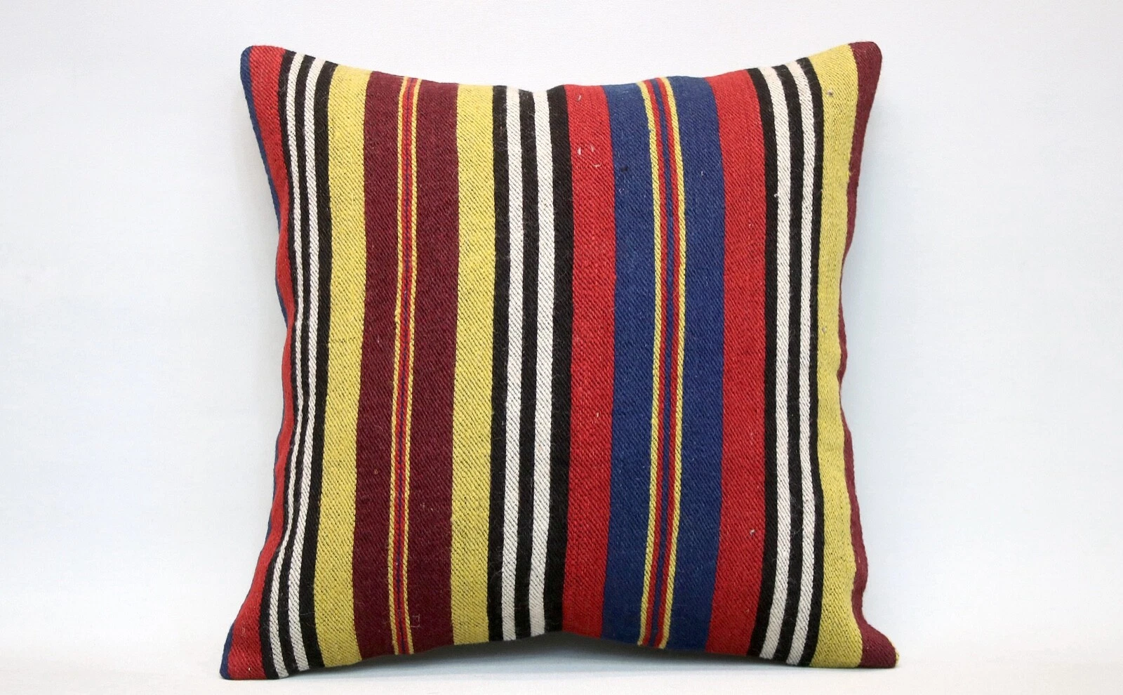 Kilim Pillow Cover, 16x16 in, Ethnic Pillow, Throw Pillow, Decorative Pillow