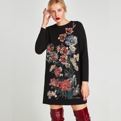 zara rubberized dress