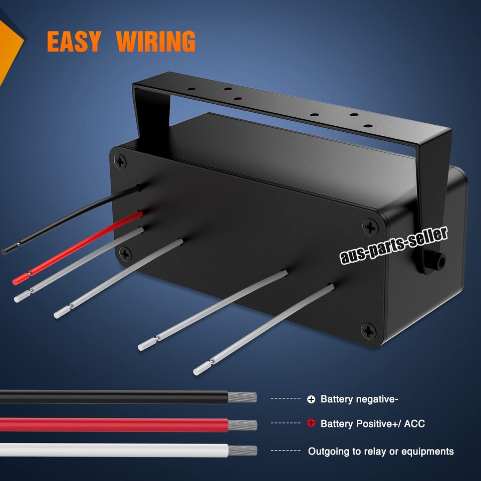 4 Gang 12V/24V DC On/Off Rocker Switch Panel Control Box for Car Boat ...