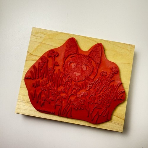 Bee-Wildered~Cat~Gary Patterson Rubber Stamp~5.5" X 4.5"~Stamps Happen 90105 - Picture 2 of 7