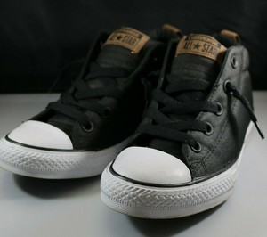 white converse black trim