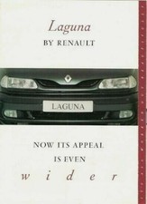 Renault Laguna 2.0 16v RTi & 2.2 Diesel 1995 UK Market Launch Foldout Brochure