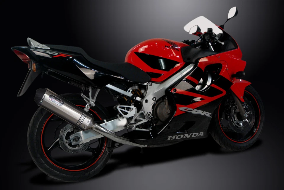 本田 CBR600 F4I 2001 - 2006 一脚蹬 13.5 英寸 X-Oval 不锈钢排气消声器套件 — 第 4/4 张图片