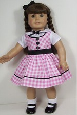 School Dress  Headband Doll Clothes For 18  American Girl Mary Ellen Debs 