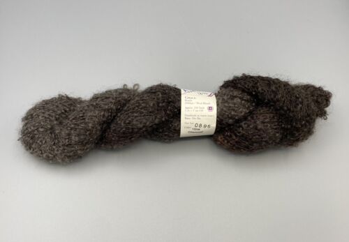 Lornas Laces Grace Yarn 1 Skein Charcoal 16ns Dye Lot 0896 Mohair Wool Blend - Picture 3 of 4