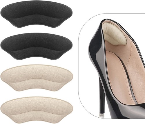 2Pairs Non-Slip Fabric Shoe Pads Cushion Liner Grip Back Heel Inserts Insoles US - Picture 7 of 21