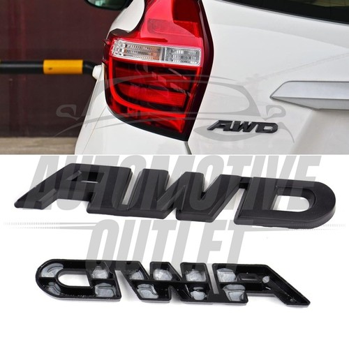 EMBLEMA CALCOMANÍA DE INSIGNIA DE METAL AWD PARA KIA SPORTAGE SORENTO SOUL SORENTO SOUL NEGRO - Imagen 2 de 3
